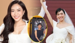 Diệu Nhi lộ bằng chứng mang bầu khi liên tục diện váy rộng và che chắn vòng hai 