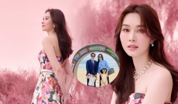 Hiếm hoi xả ảnh gia đình, HH Đặng Thu Thảo khiến dân tình trầm trồ vì chi tiết này