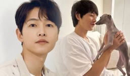 Song Joong Ki xuất hiện với diện mạo lạ lẫm sau khi kết hôn với vợ Tây