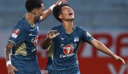 Tiến Dũng, Quốc Việt và những cảm xúc dâng trào trong ngày HAGL đại thắng Viettel