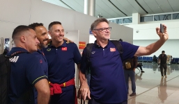 CHÙM ẢNH: U22 Việt Nam sang Campuchia, bắt đầu hành trình bảo vệ HCV SEA Games