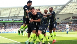 Trút cơn mưa bàn thắng, Man City chính thức bảo vệ thành công ngai vàng Premier League