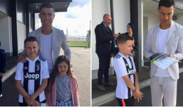 Ronaldo trả toàn bộ chi phí, đưa CĐV nhí bị u não đến tận Juventus để gặp mặt