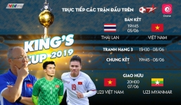 Những kênh truyền hình trực tiếp King's Cup 2019