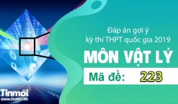 Đáp án gợi ý môn Lý mã đề 223 tốt nghiệp THPT quốc gia năm 2019 - Đã có đầy đủ đáp án