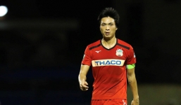 Tuấn Anh may mắn thoát chấn thương sau pha vào bóng cực thô bạo của đối thủ