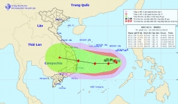 Tin bão mới nhất: Bão số 6 tăng cấp, đổi hướng về Nam Trung Bộ