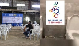 Chủ nhà Philippines lại gây bão với phòng họp báo như nhà kho tại SEA Games 30 