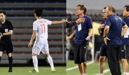 HLV Park Hang Seo bực tức với tình huống trọng tài không cho U22 Việt Nam đá phạt góc 