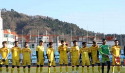 U23 Việt Nam bị đội Đại học Yeungnam cầm hòa trong trận giao hữu