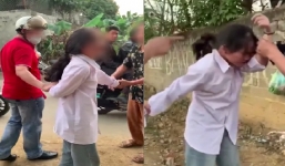 Phụ huynh vây đánh, mắng chửi xối xả một nữ sinh giữa đường