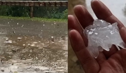 Không khí lạnh tràn về, nhiều nơi tại miền Bắc xuất hiện mưa đá