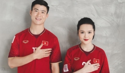 Duy Mạnh chụp ảnh cưới cùng chiếc áo lịch sử của ĐT Việt Nam