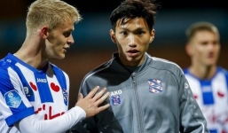 Văn Hậu không được ra sân trong ngày SC Heerenveen bị loại khỏi đấu trường quốc gia 