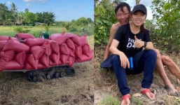 Đội trưởng ĐT nữ Việt Nam đau lòng vì không cứu được ruộng lúa ngập mặn của cha 