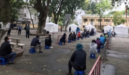 Hà Nội: Lắp đặt trạm di động xét nghiệm nhanh Covid-19 tại quận Đống Đa