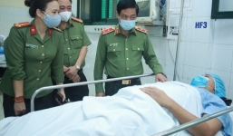 Trung úy CSCĐ bị đối tượng đua xe đâm gãy chân