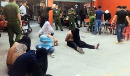 Gần 100 cảnh sát vây bắt băng nhóm bảo kê, trấn lột tiểu thương 