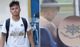 Hậu công khai bạn gái mới, Quang Hải để lộ hình xăm 'mãi bên nhau bạn nhé'