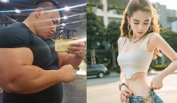 VĐV Hàn Quốc gây choáng với bắp tay dị dạng, to hơn cả vòng eo của Ngọc Trinh