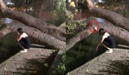 Bị người yêu ruồng bỏ khi mang thai, cô gái vừa khóc vừa chửi cái bóng của mình