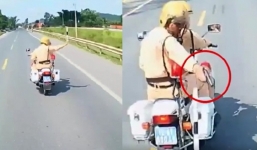 CSGT truy đuổi xe tải bỏ chạy, chĩa súng trấn áp lái xe gây tranh cãi