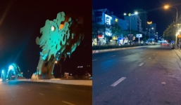 Đà Nẵng vắng lặng trong buổi tối đầu tiên áp dụng lệnh giãn cách xã hội