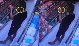 Đà Nẵng: Một người đàn ông vào siêu thị, liên tục bôi nước bọt vào các gói thực phẩm khô