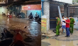 Cô gái không qua khỏi vì bị điện giật sau khi ngã xuống đường ngập nước