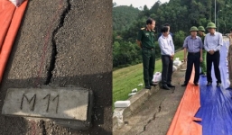 Đập thủy lợi chứa 200 triệu m3 nước ở Thanh Hóa xuất hiện vết nứt 