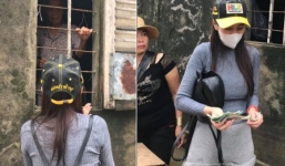 Thủy Tiên rút nóng 10 triệu đồng tặng vợ chồng già bị tai biến bị nước lũ bủa vây