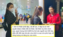 Nữ MC 'cà khịa' Thủy Tiên đeo túi 50 triệu đi miền Trung gây tranh cãi: 'Làm từ thiện phải đẹp'