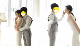 Rò rỉ hình ảnh Tân Hoa hậu Việt Nam 2020 Đỗ Thị Hà mặc váy cô dâu, tình tứ bên người lạ 