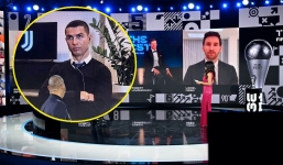 Mất giải thưởng vào tay đối thủ, Ronaldo biểu cảm khó đỡ trước hàng triệu khán giả 