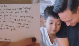 Con trai Hồ Ngọc Hà hé lộ toàn bộ mối quan hệ với 'bố dượng' Kim Lý chỉ qua một bức thư