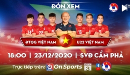 Xem trực tiếp ĐTQG Việt Nam vs U22 Việt Nam ở đâu?
