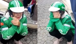 Cô gái chạy Grab khóc nức nở vì bị kẻ lạ lừa lấy mất điện thoại