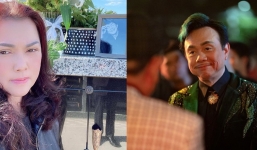 Thăm mộ cố nghệ sĩ Chí Tài ngày đầu năm, ca sĩ Phương Loan xuất hiện với thần sắc gây chú ý 