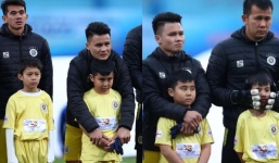 Để cầu thủ nhí mặc quần áo cộc giữa trời rét 10 độ, BTC trận Siêu cúp Quốc gia nói gì? 