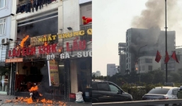 Cháy lớn tại quán lẩu ếch tại Hà Nội khiến hàng trăm người hoảng loạn