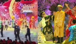 Táo Quân ghi hình không khán giả, dàn bảo vệ tràn lên sân ngay sau khi chương trình kết thúc