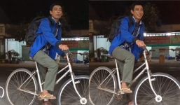 Xúc động chàng trai đạp xe từ Sài Gòn về Cà Mau vì thất nghiệp, ai cho tiền cũng nhất quyết không lấy 