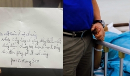 Nghẹn ngào bức thư tay nguệch ngoạc, sai chính tả được HLV Park Hang Seo gửi cho Đỗ Hùng Dũng