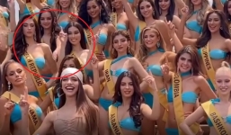 Phẫn nộ màn chơi xấu của đối thủ nước ngoài với đại diện Việt Nam trong cuộc thi Hoa hậu thế giới 