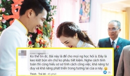 Tổ chức đám cưới chỉ mất 50 triệu đồng, chàng trai bị dân mạng mỉa mai: 'Thế thôi khỏi cần cưới'