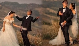 Màn chụp ảnh cưới vô duyên hết phần thiên hạ: Chú rể tụt quần đứng cười, bỏ mặc cô dâu tạo dáng nhức mắt