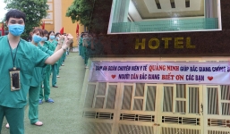 Chống dịch tại Bắc Giang, các bác sĩ Quảng Ninh xúc động khi nhìn thấy băng rôn treo trước khách sạn