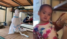 Người thân cô bé 'bơi' trong bộ đồ bảo hộ khi đi cách ly: Lúc lên ô tô vui lắm, đến hôm sau chỉ khóc ngặt đòi về nhà