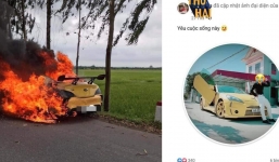 Vừa đăng ảnh 'yêu cuộc sống này' khoe xế hộp mới, 2 tháng sau nam thanh niên méo mặt vì xe bỗng bốc cháy