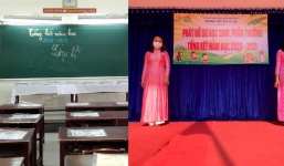 Lễ bế giảng vắng lặng không bóng người trong mùa Covid: Giấy khen còn đó, học sinh vắng rồi